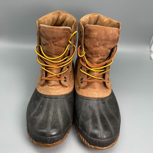 Sorel Cheyanne II Duck Boots Men\'s 10 Brown Waterproof Lace-Up Round Toe Ankle main image 4